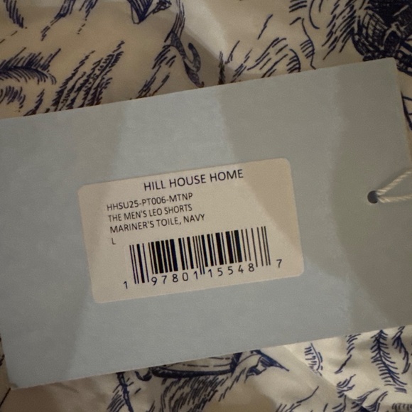 Hill House Home The Leo Shorts - Navy Mariner's Toile Size LNavy Mariner's Toile - Picture 2 of 2